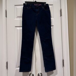 Children’s Place Girls Deep Blue Skinny Jeans, SZ 14. EUC